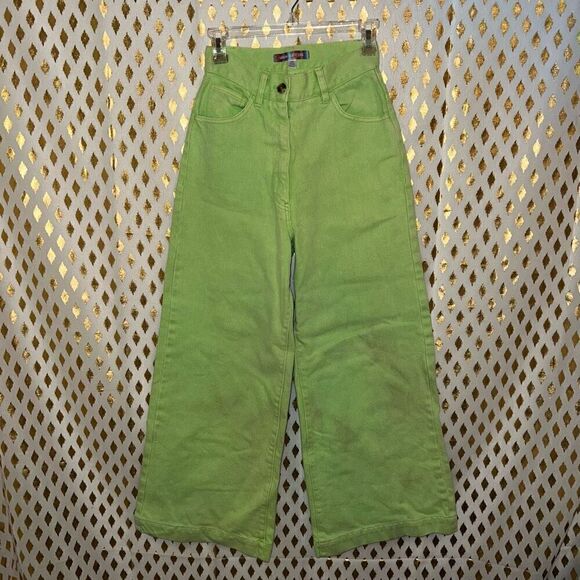Urban Outfitters Denim - Urban outfitters lime pants wide leg baggy fit jeans size 24